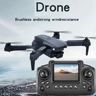 Drone 4k Hd Dual Camera Wifi Fpv Rc Foldable Quadcopter With Screen 2 Batteries