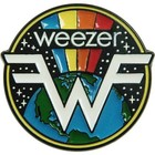 Weezer - Rainbow Globe With Logo Enamel Lapel Pin  officially Licensed Product 