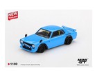 Mini Gt 1 64 Nissan Lb Works Hakosuka Baby Blue Diecast Model Car Mgt01169 New 