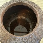 Japanese Antique Iron Tetsubin Tea Kettle Ryubun-do Mark Dragon Handle Edo Meiji