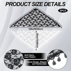 2 Pcs Mass Veil Triangle Mantilla Cathedral Head Covering  Chapel Veil Lace Shaw