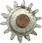 Antique 17  Industrial Foundry Wooden Gear Mold Casting Stamped 24s
