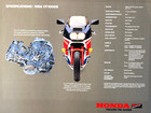 1986 Honda Vf1000r Interceptor 4-page Literature Brochure Original Nos