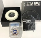 2015 Tuvalu Large Pcgs Pr70dcam Oz  999 Silver Proof  1 Star Trek Deep Space 9