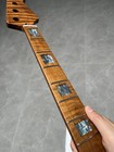 4strings Jazz Bass 21frets Roasted Flame Maple Guitar Neck Shell Inlay Bone Nut