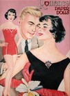 Vintage Uncut 1950s Romance Paper Dolls  1 Top Reproduction choice Of Covers