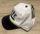 Miller Lite Golf Hat Rope Accent Beer Cap White Blue Retro Dad Nwt Adjustable