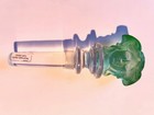 Rosenthal Versace Green Medusa Head Crystal Wine Liquor Bottle Stopper