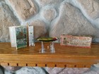 Heddon 160 Sos Minnow Perch Scale W  Box  Book 2 Piece Hardware 1940s Nice 