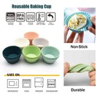 Reusable Silicone Cupcake Baking Cups 24 Pack  2 75 Inch Silicone Baking Cups   