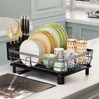 Dish Drying Rack Cup Drainer Stainless Steel Strainer Holder Kitchen Organizer