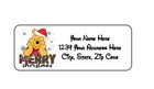 30 Merry Christmas Pooh Personalized Return Address Labels 1 In X 2 625 In