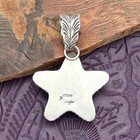 Patricia Yazzie Navajo Sterling Silver   Purple Mojave Turquoise Star Pendant