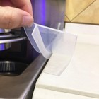 Silicone Stove Counter Gap Cover - 21 Inches Oven Gap Filler 2 Pack Clear   T   
