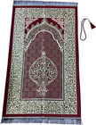 Muslim Prayer Rug With Islam Prayer Beads - Travel Prayer Mat  Islamic Gifts For