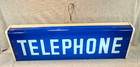 Vintage Public Telephone Light Up Advertising Sign Works Metal   Plastic