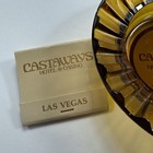 Vintage Castaways Hotel Casino Las Vegas Nevada Glass Ashtray   Matches  1538