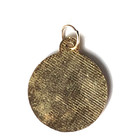 Pendant   Baltimore Md Skyline   Waterfront Scene - Souvenir - Gold Tone Metal