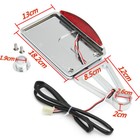 Motorcycle Side Mount License Plate Holder Tail Light For Honda Shadow Ace Vt750