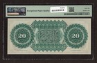 1872  20 State Of South Carolina Obsolete Note - Pmg 66 Epq