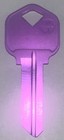 Aluminum Key Blank Kw-1 Lilac  purple  Free Shipping Light Weight