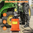 5 Gallon Heavy Duty Air Grease Pump With 13ft High Pressure Hose   Grease Gun