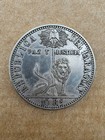 Coin 10 R Republica Del Paragua 1855
