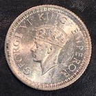 1942  c  India 1 4 Rupee Silver Coin -exact Coin Shown  r060