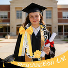 50 Inch Gold Graduation Leis Class Of 2026 11pcs Graduation Lei 2026 Double Brai