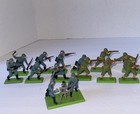 Vintage 1971 Britains Ltd Deetail  American And German Soldiers Figures 13p Lot