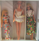 Vintage Mattel 1974 Barbie Doll Trunk Case   Skipper W 3 Doll Lot