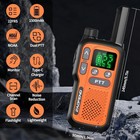 4 Pack Long Range Walkie Talkie 100 Mile Two Way Radio Charge Headset Waterproof
