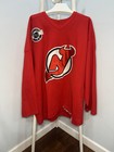 Vintage New Jersey Devils Center Ice Jersey Size 56 Hockey Nhl Red Retro Xxl