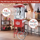 Theater Popcorn Machine Maker W  Cart 12oz 850w Commercial Vintage-style Popper