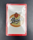 Stroh s Beer Mini Case W  1 Deck Of Plastic Coated Playing Cards Vintage