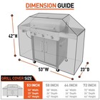 Bbq Grill Cover 53 Inch  Heavy Duty Waterproof Outdoor Gas Grill Cover  Fade    