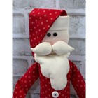 Handmade Primitive Folk Art Shelf Sitter Santa Claus Cloth Doll Christmas Decor