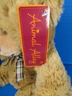 Animal Alley Tan Teddy Bear Plaid Bow W tag 12  Stuffed Animal Plush