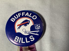 Vintage 1970 s Pin Back Button   Ribbon Buffalo Bills Nfl Football White Helmet