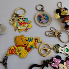 Vintage Disney Keychain Collection Lot Of 18 Mickey Minnie Mouse Donald Duck