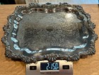 Fb Rogers Vintage Silverplate Serving Tray 6720 Ornate Footed 14x11  Heavy