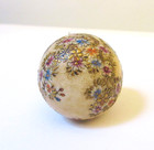 Antique Hatpin Extra-large Hand-painted Satsuma Ball Flowers