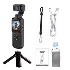 4k Pocket Action Camera Touchscreen Vlog Cam 330   Rotating Lens Video Recorder