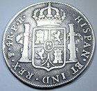 1791 Double Struck Mint Error Spanish Bolivia 4 Reales 1700 s Colonial 4r Coin
