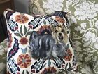 Yorkie Hand Painted On Pillow Beautiful 