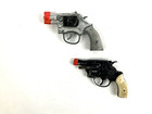 Vintage Toy Cap Gun Lot     Foce Super 777 Italy   Bulldog Snub Nose Parts display