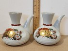 Vintage Japanese Celebration Floral Pattern Ceramic Tokuri   Ochoko Sake Tea Set