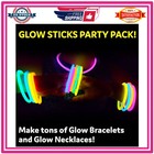 100pk 8 Inch Glow Sticks Party Supplies Neon Light Up Glow Necklaces Bracelets