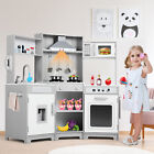 Joyldias Kids Pretend Play Kitchen Set Wooden Cooking Toys Gift W  Sounds lights