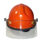 Orange Bullard Firefighter Firedome Helmet 2003 Px Thermoplastic aramid urethane